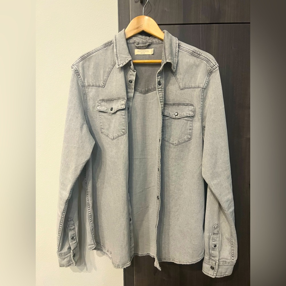 All Saints Gilard Denim Shirt